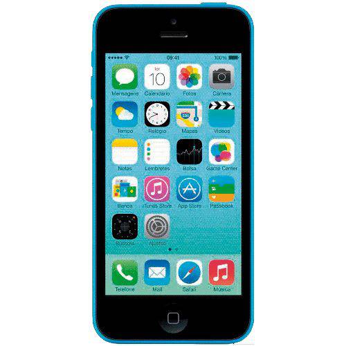 Tamanhos, Medidas e Dimensões do produto Usado: IPhone 5c 8GB Azul