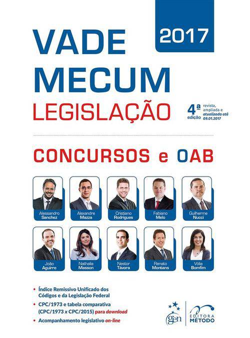 Tamanhos, Medidas e Dimensões do produto Vade Mecum 2017 Legislacao - Concursos e Oab - Metodo