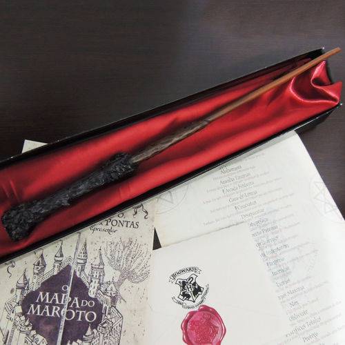 Tamanhos, Medidas e Dimensões do produto Varinha Harry Potter + Carta + Mapa do Maroto + Bilhete + Feitiços.