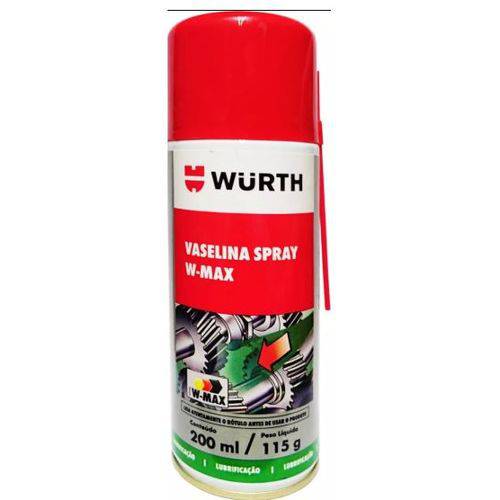Tamanhos, Medidas e Dimensões do produto Vaselina Spray Wurth 200ml