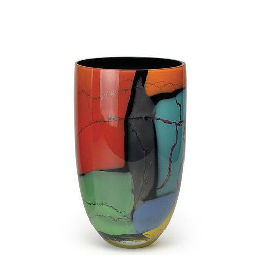 Tamanhos, Medidas e Dimensões do produto Vaso 444 MS Lascas Coloridas - Murano - Cristais Cadoro