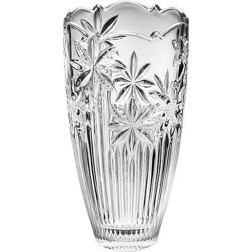 Tamanhos, Medidas e Dimensões do produto Vaso Bojudo Perseus Cristal Bohemia Transparente 30cm - Rojemac