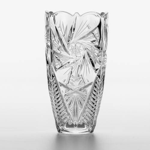 Tamanhos, Medidas e Dimensões do produto Vaso Bojudo Pinwheel Luxo 20cm Cristal - 5791