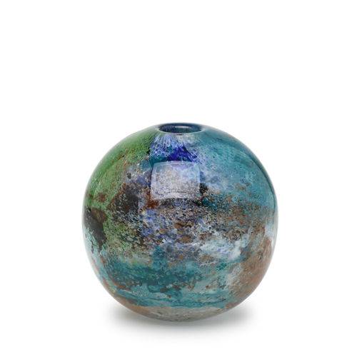 Tamanhos, Medidas e Dimensões do produto Vaso Bola Mini Planeta Terra - Murano - Cristais Cadoro