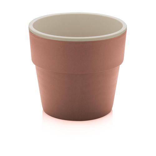 Tamanhos, Medidas e Dimensões do produto Vaso com Aro Jardim Horta Cor Terracota Martiplast