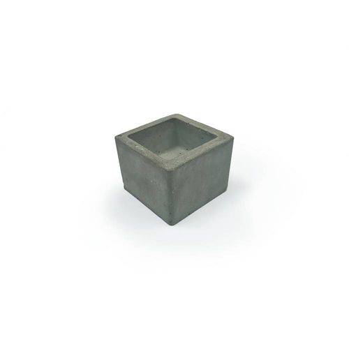 Tamanhos, Medidas e Dimensões do produto Vaso Concreto Cachepot Quadrado Grande 8x8x6cm