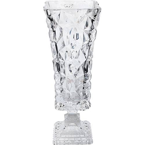 Tamanhos, Medidas e Dimensões do produto Vaso Cristal com Base Ice Rock Wolff Transparente 33,5cm - Rojemac
