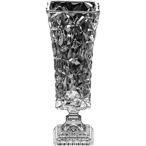 Tamanhos, Medidas e Dimensões do produto Vaso de Cristal com Base Ice Rock 42cm Transparente - Wolff