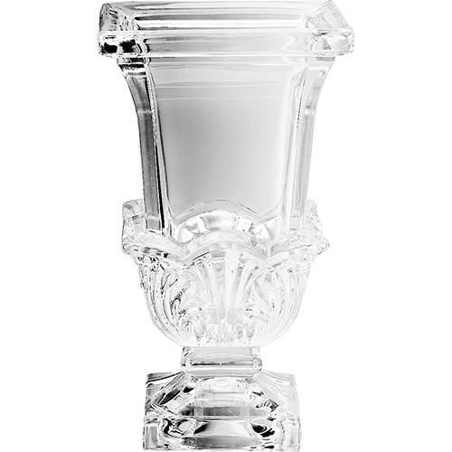 Tamanhos, Medidas e Dimensões do produto Vaso de Cristal Deco Wolff Transparente 14x14x24,8cm - Rojemac