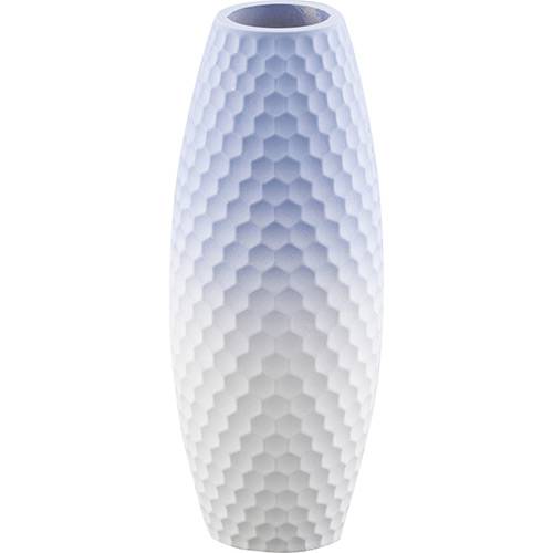 Tamanhos, Medidas e Dimensões do produto Vaso de Madeira Slin Azul 10x10x25cm - Prestige