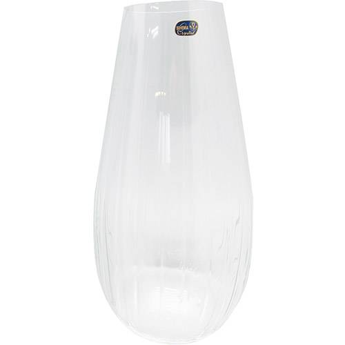 Tamanhos, Medidas e Dimensões do produto Vaso Decorativo Bohemia Transparente 31,5x12,5x1,1cm
