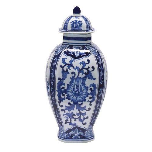 Tamanhos, Medidas e Dimensões do produto Vaso Decorativo de Cerâmica Chinoiserie I