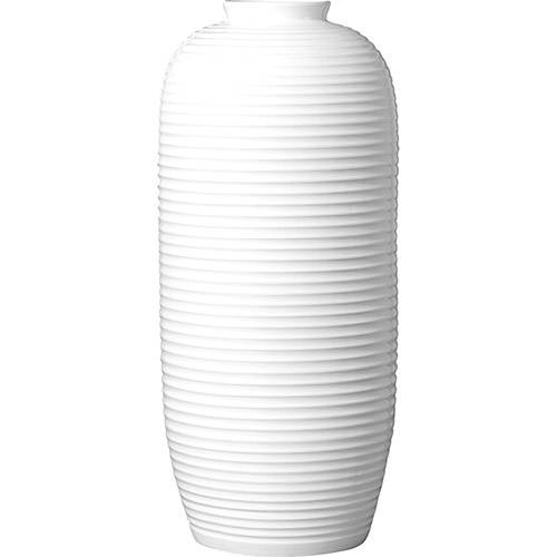 Tamanhos, Medidas e Dimensões do produto Vaso Decorativo Frisado Grande 1783 Ana Maria Branco Alto Brilho - (54x23x23cm)