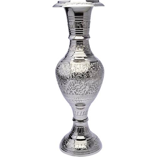 Tamanhos, Medidas e Dimensões do produto Vaso Decorativo Kashmiri Prestige Branco - 30cm
