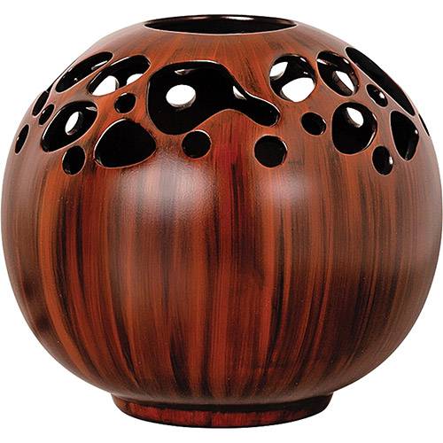 Tamanhos, Medidas e Dimensões do produto Vaso Decorativo 2 Organic 2661 Ana Maria Madeira - (26x25x25cm)