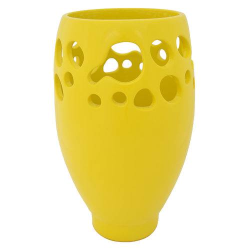 Tamanhos, Medidas e Dimensões do produto Vaso Decorativo Organic Amarelo - Ana Maria