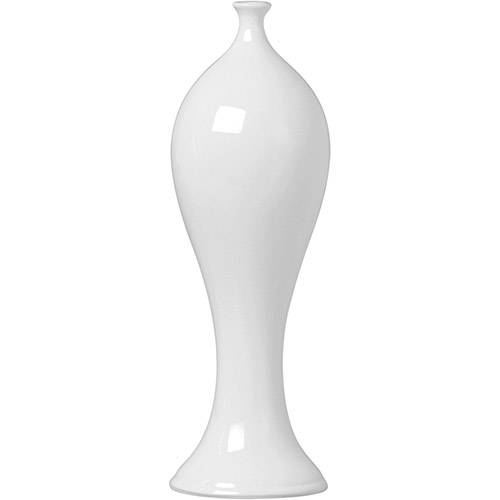 Tamanhos, Medidas e Dimensões do produto Vaso Decorativo Rivieira Slin Pequeno 1912 Ana Maria Branco - (32x10x10cm)