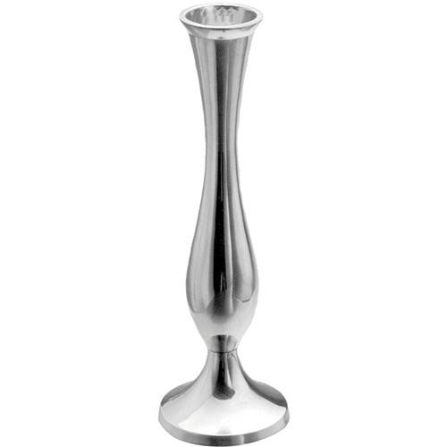 Tamanhos, Medidas e Dimensões do produto Vaso Decorativo Solitário Latão Wolff India Prestige Cinza - 5,5x5,5x17,5cm