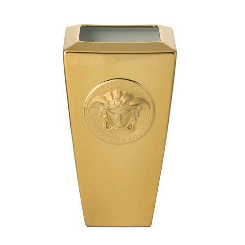 Tamanhos, Medidas e Dimensões do produto Vaso Medusa 24 Cm Gold Versace