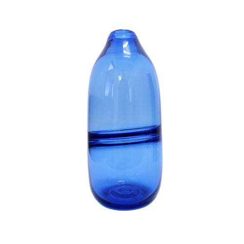 Tamanhos, Medidas e Dimensões do produto Vaso Monte Alto Vidro 30cm Azul Casamotion