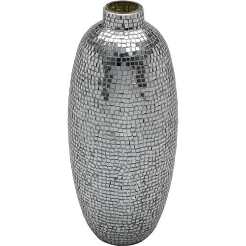 Tamanhos, Medidas e Dimensões do produto Vaso Mosaic 38cm Branco - Prestige