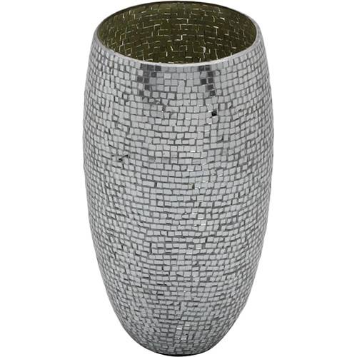 Tamanhos, Medidas e Dimensões do produto Vaso Mosaic 29cm Branco - Prestige