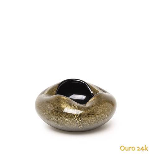 Tamanhos, Medidas e Dimensões do produto Vaso Oceano Mini 3 Preto com Ouro