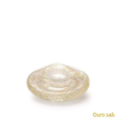 Tamanhos, Medidas e Dimensões do produto Vaso Oceano Mini 3 Tela Transparente com Ouro