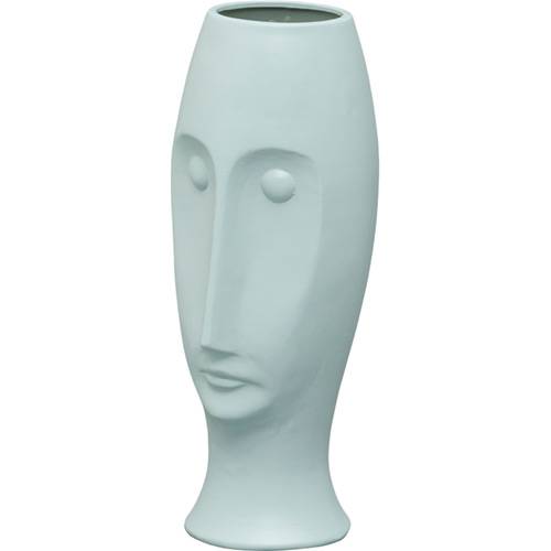 Tamanhos, Medidas e Dimensões do produto Vaso Ornamental de Cerâmica Face Verde 40,6cm - Prestige