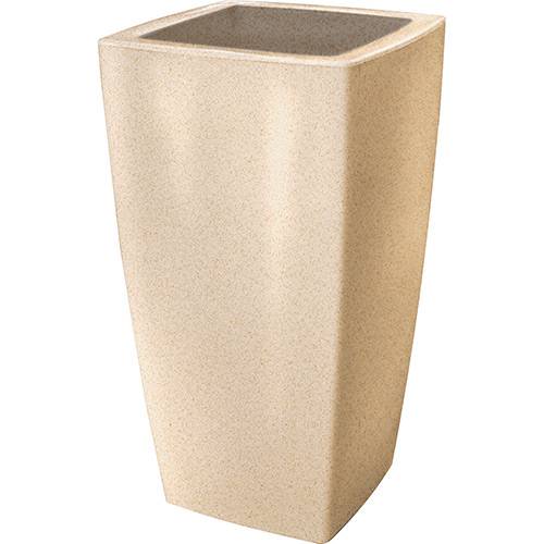 Tamanhos, Medidas e Dimensões do produto Vaso Plástico Classic Trapézio 45 Areia - Nutriplan