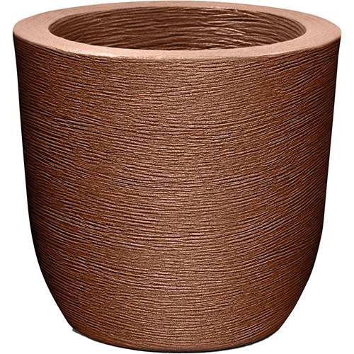 Tamanhos, Medidas e Dimensões do produto Vaso Plástico Grafiato Redondo 40 Ferrugem - Nutriplan