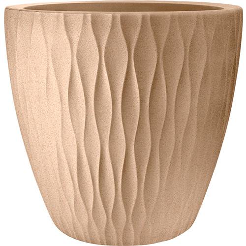 Tamanhos, Medidas e Dimensões do produto Vaso Plástico Infinity Redondo 37 Areia - Nutriplan