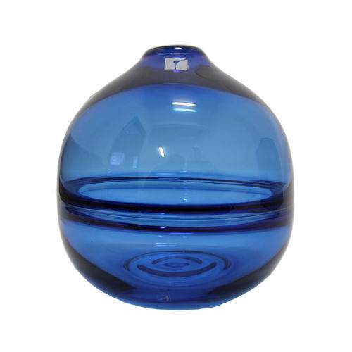 Tamanhos, Medidas e Dimensões do produto Vaso Prainha Vidro 19,5cm Azul Casamotion