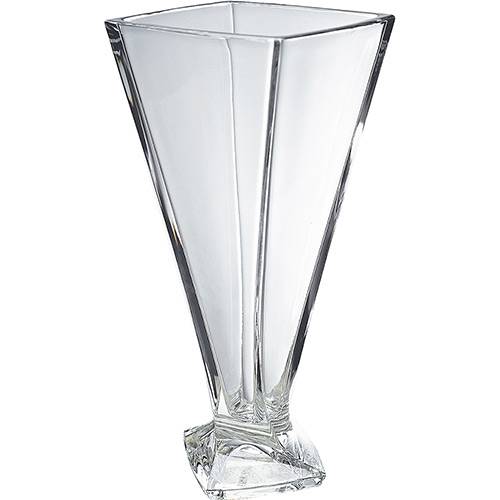 Tamanhos, Medidas e Dimensões do produto Vaso Quadro Cristal Bohemia Transparente 33cm - Rojemac