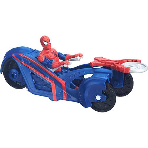 Tamanhos, Medidas e Dimensões do produto Veiculo SPD Wc 6 City Cicle - Spider Man With Streetside Racer - Hasbro