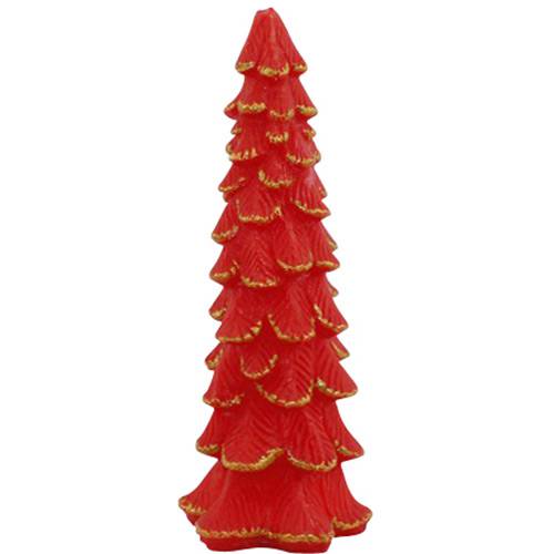Tamanhos, Medidas e Dimensões do produto Vela Árvore de Natal Christmas Traditions 29,5 Cm - Vermelha