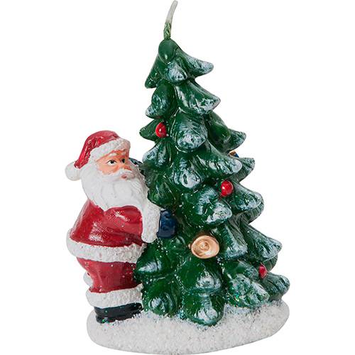 Tamanhos, Medidas e Dimensões do produto Vela Natalina Formato Árvore - Orb Christmas