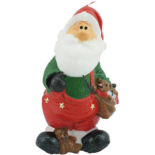 Tamanhos, Medidas e Dimensões do produto Vela Papai Noel Christmas Traditions 19cm - Colorida