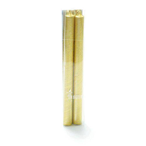 Tamanhos, Medidas e Dimensões do produto Velas em Kits Velas em Kit Ouro com 1 Jogo 25 X 5 Cm Dourado