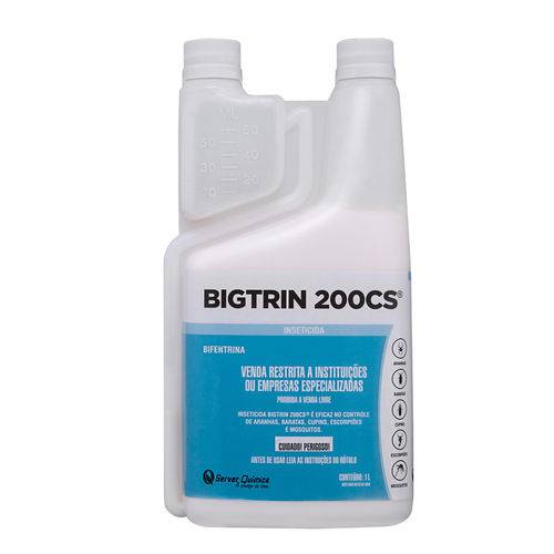 Tamanhos, Medidas e Dimensões do produto Veneno Bigtrin 200 Cs Eficaz no Controle de Aranhas, Baratas, Cupins, Escorpiões e Mosquitos