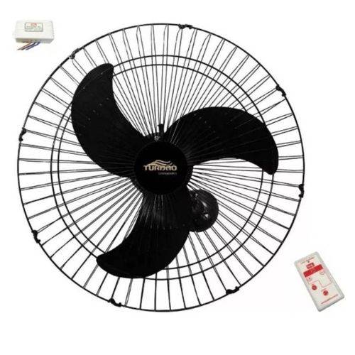 Tamanhos, Medidas e Dimensões do produto Ventilador de Parede Oscilante 60cm Preto Turbão 200w com Controle Remoto