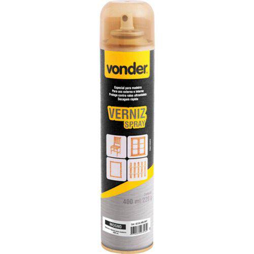 Tamanhos, Medidas e Dimensões do produto Verniz em Spray Mogno 400 Ml - Vonder