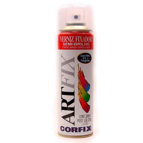 Tamanhos, Medidas e Dimensões do produto Verniz Spray Fixador Artfix Corfix Semi-Brilho 300 Ml