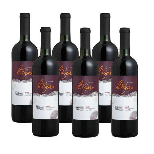 Tamanhos, Medidas e Dimensões do produto Vinho Orgânico Tinto Suave Bordô 720ml Vinícola de Cezaro Caixa 6 Unidades