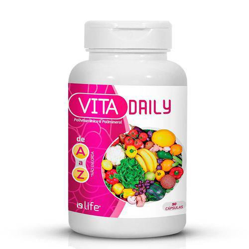 Tamanhos, Medidas e Dimensões do produto Vita Daily Polivitamínico e Polimineral I9life 90 Cápsulas