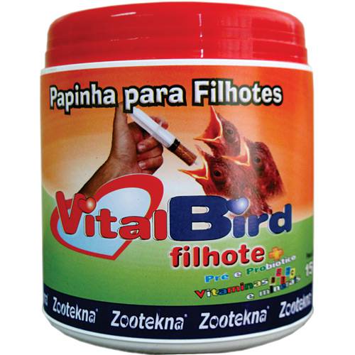 Tamanhos, Medidas e Dimensões do produto Vital Bird Papinha P/ Filhotes 300g - Zootekna