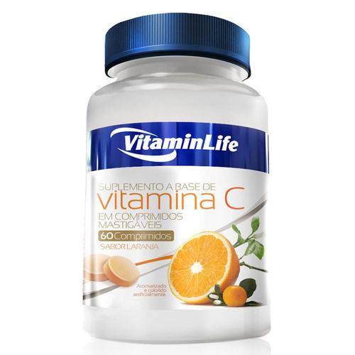 Tamanhos, Medidas e Dimensões do produto Vitamina C - 60 Comprimidos Mastigáveis 60 Comprimidos