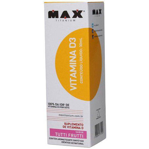 Tamanhos, Medidas e Dimensões do produto Vitamina D3 - Max Titanium