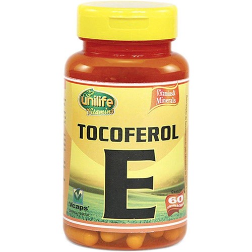 Tamanhos, Medidas e Dimensões do produto Vitamina e 60 Cápsulas 470mg Tocoferol - Unilife