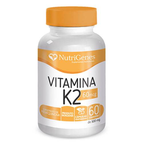 Tamanhos, Medidas e Dimensões do produto Vitamina K2 - Nutrigenes - Ref.: 113 - 60 Cápsulas de 500 Mg